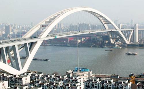 上海盧浦大橋拱架
